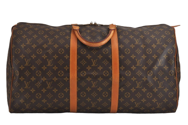 Authentic Louis Vuitton Monogram Keepall 60 Travel Boston Bag M41422 LV 2731J