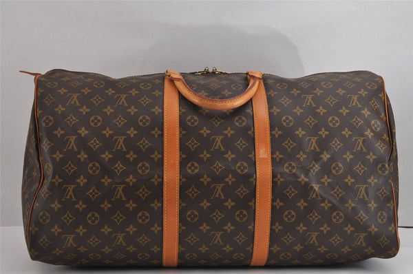 Authentic Louis Vuitton Monogram Keepall 60 Travel Boston Bag M41422 LV 2731J