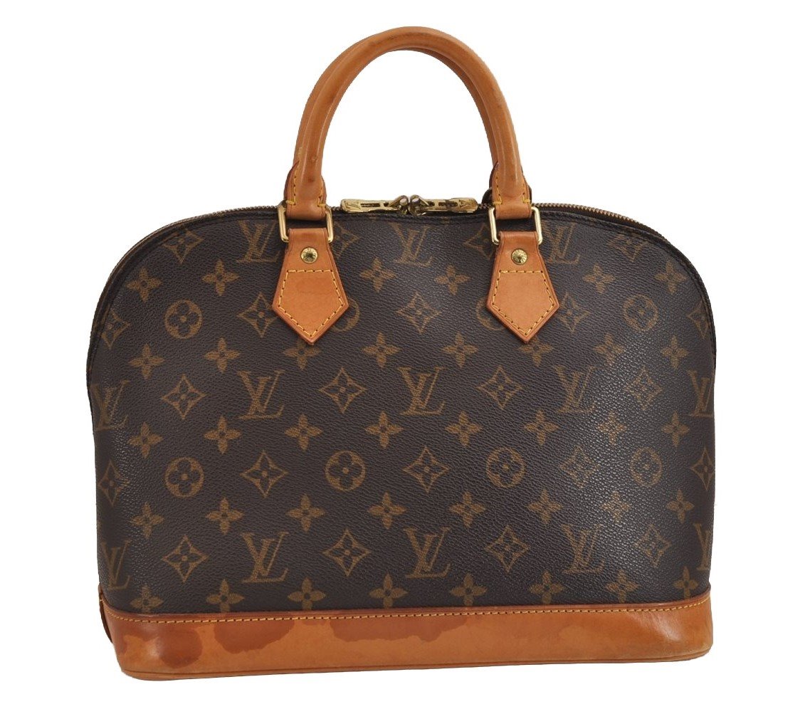 Authentic Louis Vuitton Monogram Alma Hand Bag Purse M51130 LV 2732J
