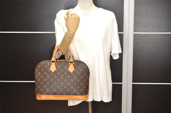 Authentic Louis Vuitton Monogram Alma Hand Bag Purse M51130 LV 2732J