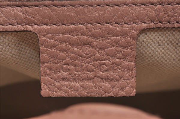 Authentic GUCCI Bamboo Shopper Small 2Way Hand Bag Leather 336032 Pink 2733I