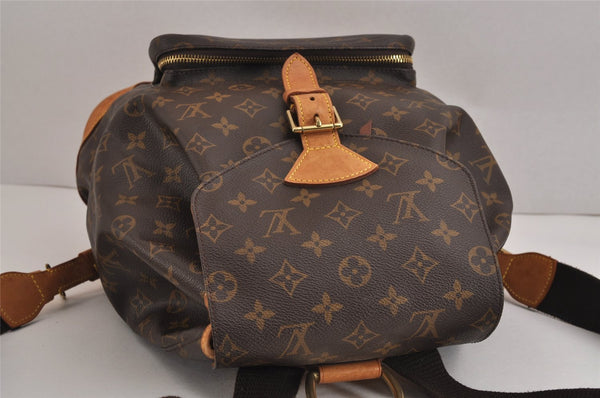 Authentic Louis Vuitton Monogram Montsouris GM Backpack M51135 LV 2733J