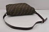 Authentic FENDI Zucca Shoulder Cross Body Bag Nylon Leather Brown 2733K