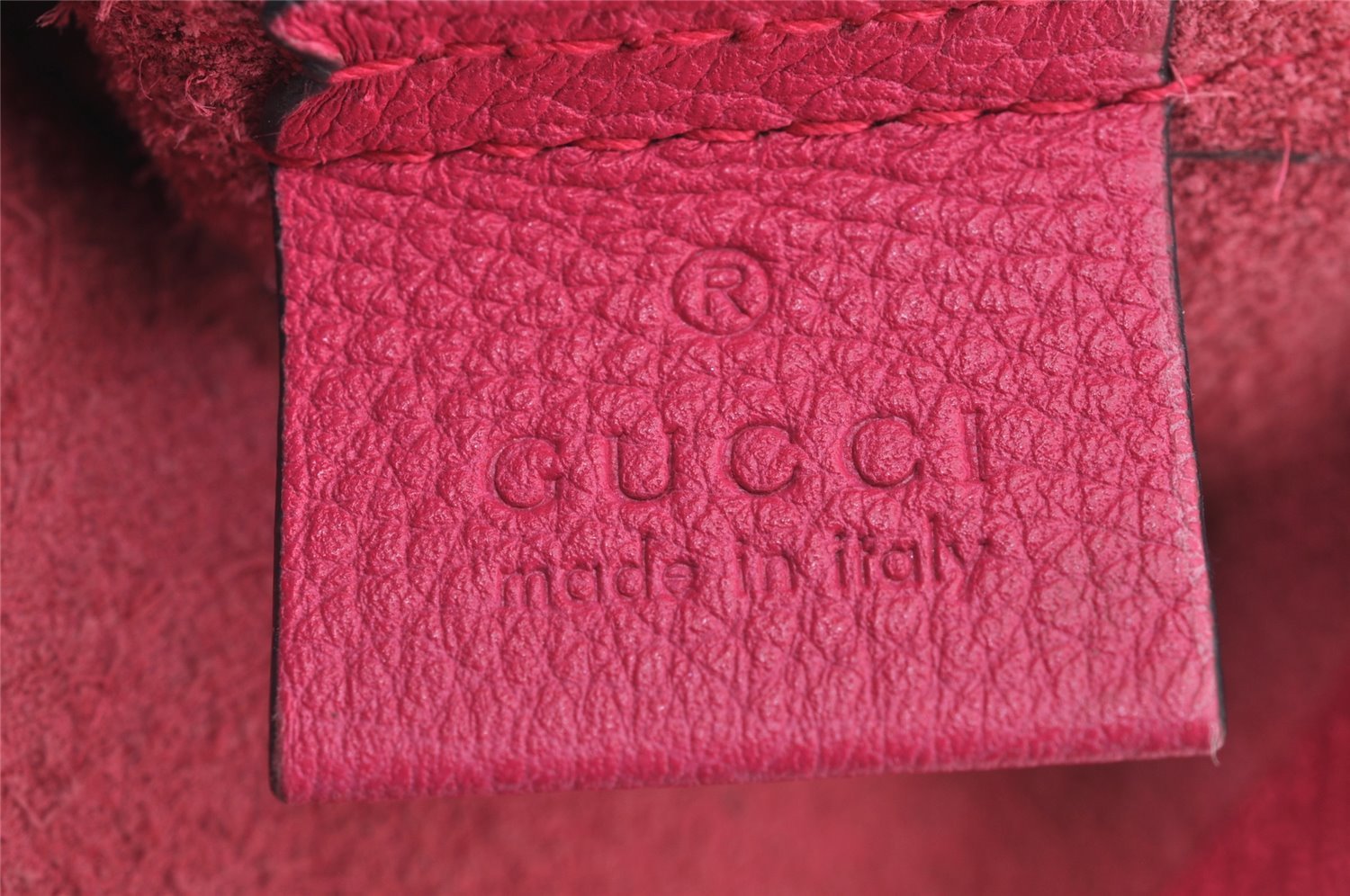 Authentic GUCCI Portfolio Clutch Hand Bag Purse Leather 500981 Pink 2734I