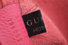 Authentic GUCCI Portfolio Clutch Hand Bag Purse Leather 500981 Pink 2734I