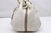 Authentic PRADA Vintage Leather Nappa Shoulder Tote Bag White 2734K