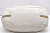 Authentic PRADA Vintage Leather Nappa Shoulder Tote Bag White 2734K