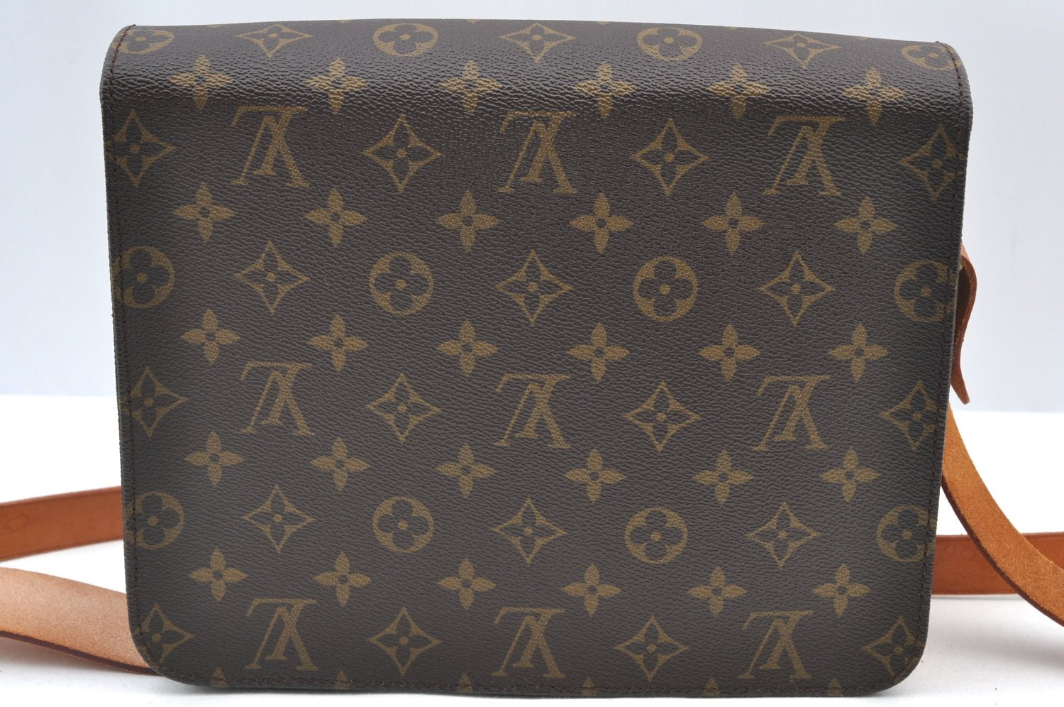 Auth Louis Vuitton Monogram Cartouchiere GM M51252 Shoulder Cross Bag Junk 2735H