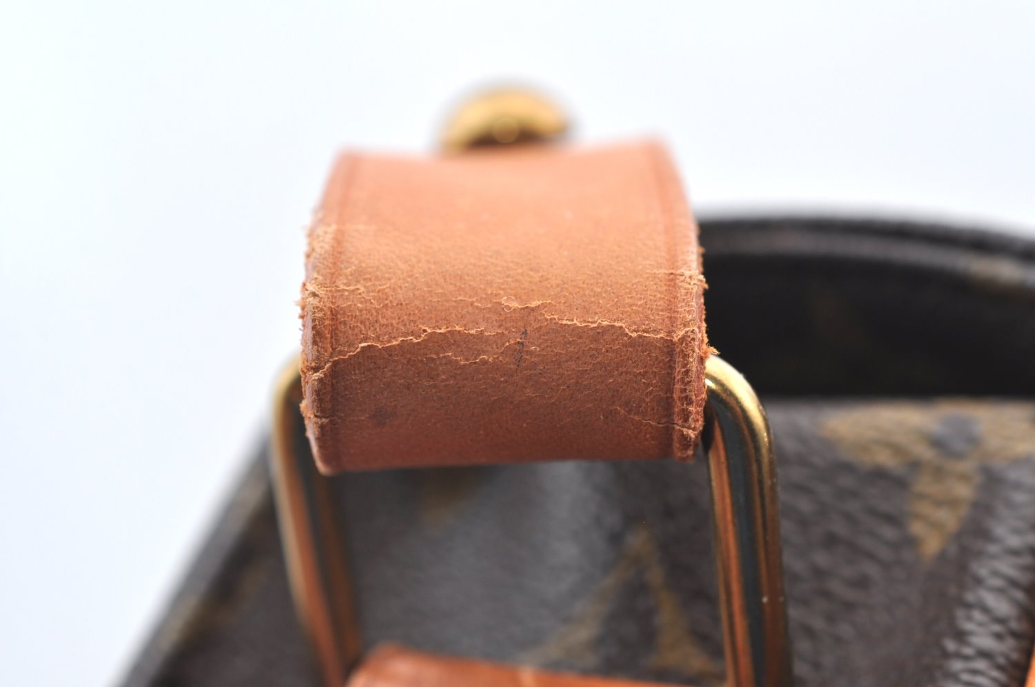 Auth Louis Vuitton Monogram Cartouchiere GM M51252 Shoulder Cross Bag Junk 2735H