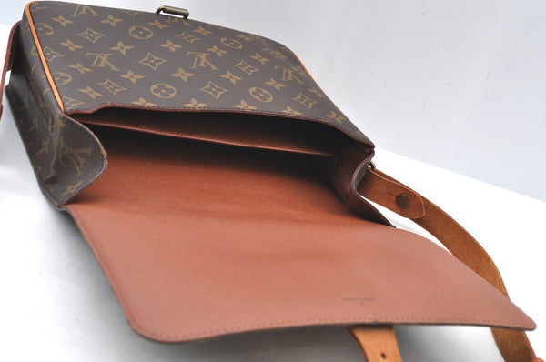 Auth Louis Vuitton Monogram Cartouchiere GM M51252 Shoulder Cross Bag Junk 2735H