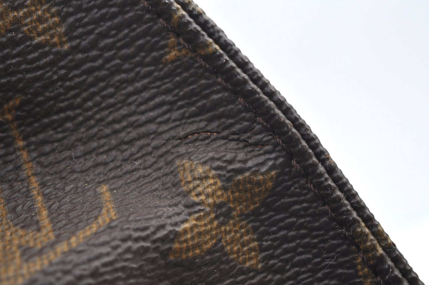 Auth Louis Vuitton Monogram Cartouchiere GM M51252 Shoulder Cross Bag Junk 2735H