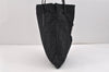 Authentic FENDI Vintage Zucca Shoulder Tote Bag Nylon Leather Black 2735K