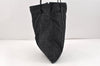 Authentic FENDI Vintage Zucca Shoulder Tote Bag Nylon Leather Black 2735K