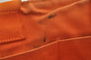 Authentic PRADA Vintage Canapa SS Canvas Hand Tote Bag Purse Orange 2736I