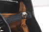 Authentic JIMMY CHOO Vintage Star Studs Leather Shoulder Tote Bag Black 2736K