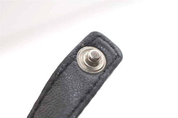 Authentic JIMMY CHOO Vintage Star Studs Leather Shoulder Tote Bag Black 2736K