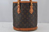 Authentic Louis Vuitton Monogram Bucket PM Shoulder Tote Bag M42238 LV 2738J