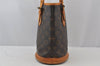 Authentic Louis Vuitton Monogram Bucket PM Shoulder Tote Bag M42238 LV 2738J