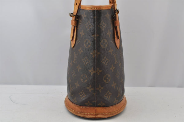 Authentic Louis Vuitton Monogram Bucket PM Shoulder Tote Bag M42238 LV 2738J