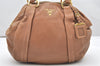 Authentic PRADA Vintage Leather 2Way Shoulder Tote Bag Brown 2738K