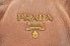 Authentic PRADA Vintage Leather 2Way Shoulder Tote Bag Brown 2738K