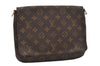 Authentic Louis Vuitton Monogram Musette Tango Clutch Bag M51257 Junk 2739J