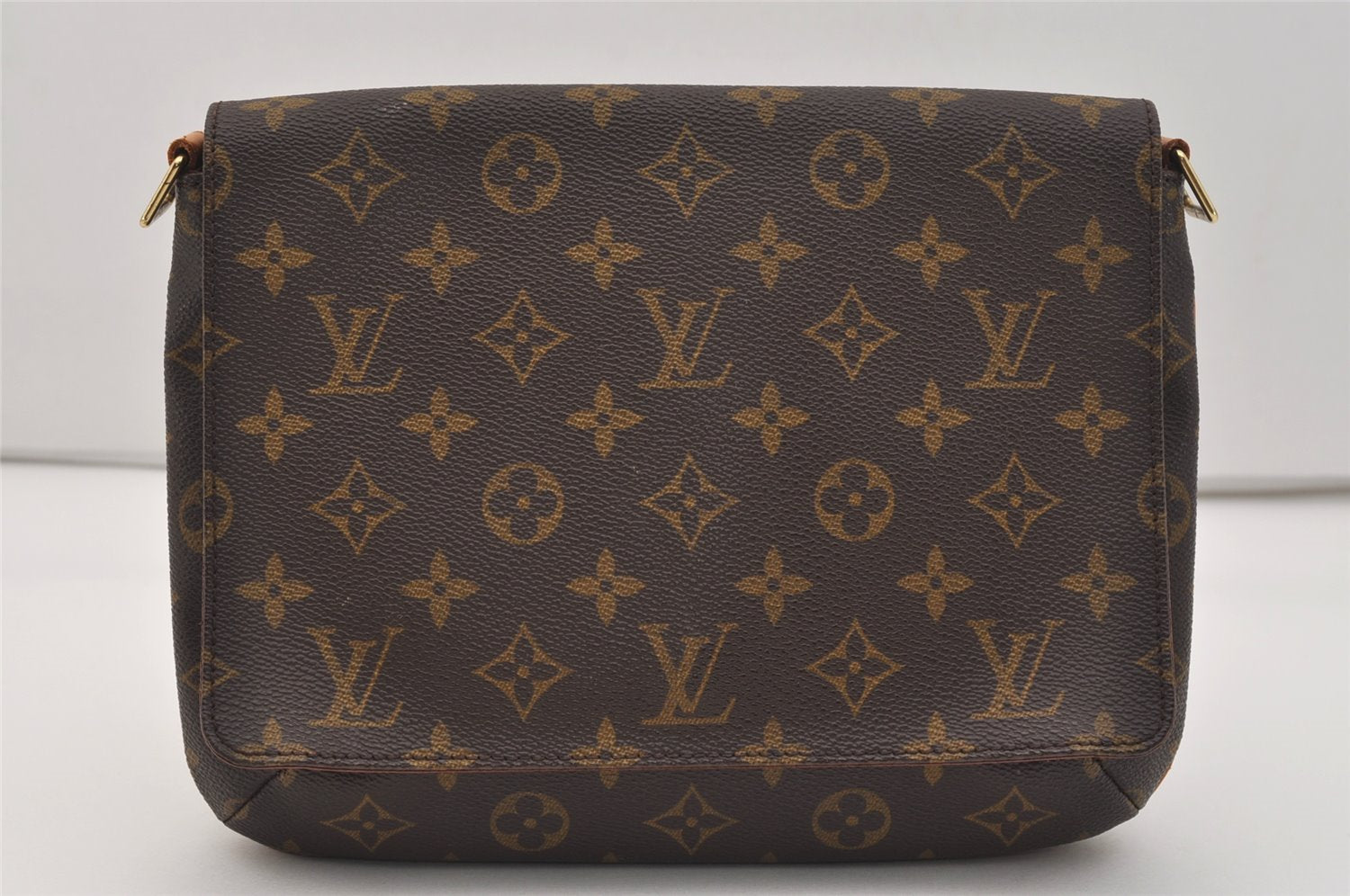 Authentic Louis Vuitton Monogram Musette Tango Clutch Bag M51257 Junk 2739J