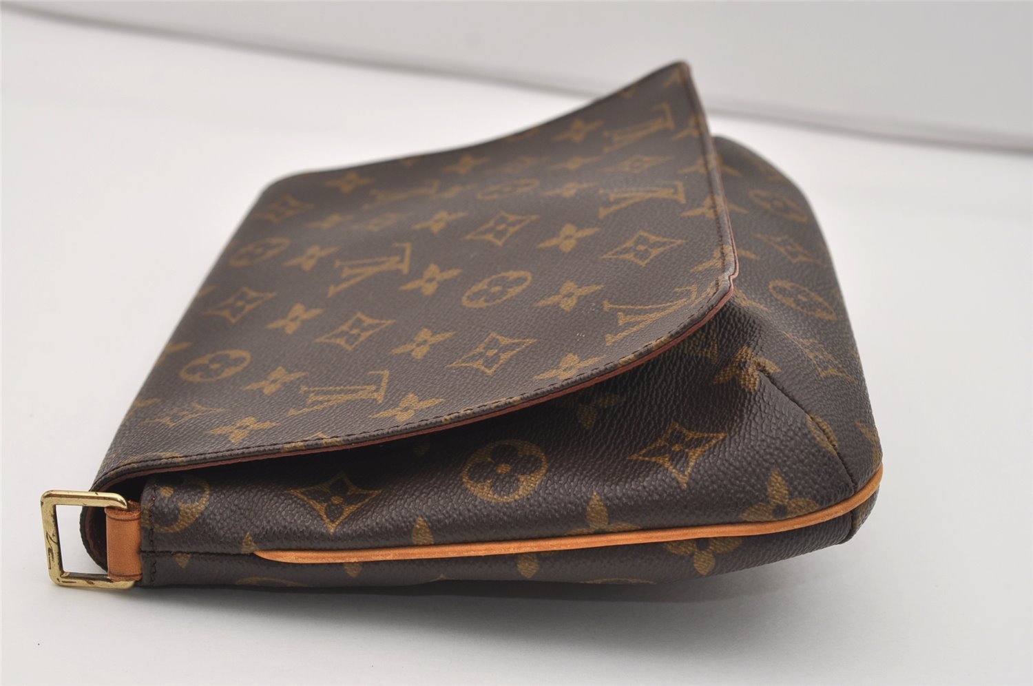 Authentic Louis Vuitton Monogram Musette Tango Clutch Bag M51257 Junk 2739J