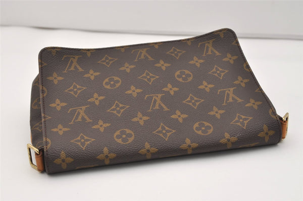 Authentic Louis Vuitton Monogram Musette Tango Clutch Bag M51257 Junk 2739J