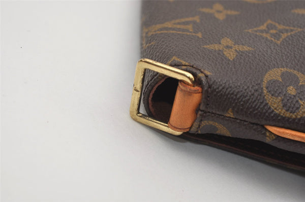 Authentic Louis Vuitton Monogram Musette Tango Clutch Bag M51257 Junk 2739J