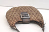 Authentic FENDI Zucchino Shoulder Hand Bag Purse Canvas Leather Brown 2739K