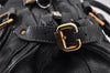 Authentic Chloe Vintage Paddington Leather Shoulder Hand Bag Black 2740I