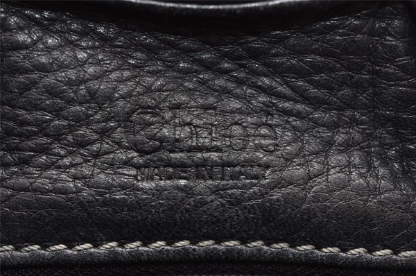 Authentic Chloe Vintage Paddington Leather Shoulder Hand Bag Black 2740I