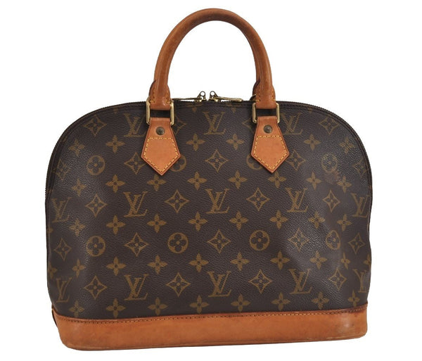 Authentic Louis Vuitton Monogram Alma Hand Bag Purse M51130 LV 2741J