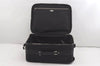 Authentic PRADA Nylon Tessuto Saffiano Leather Travel Suitcase Black 2742I