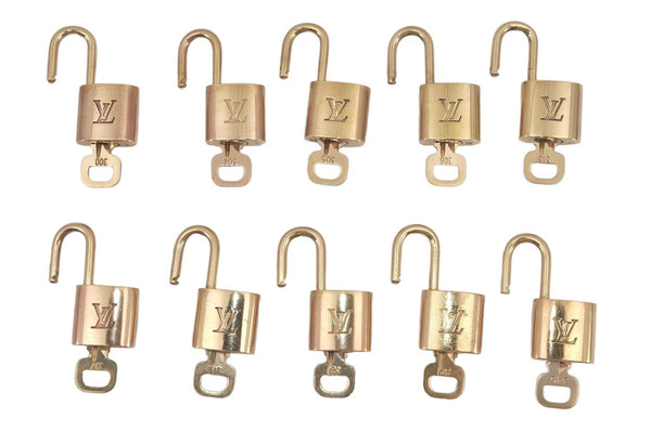 Authentic Louis Vuitton Padlock & Keys 10Set LV 2746L