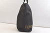 Authentic FENDI Vintage Nylon Leather Hand Tote Bag Black 2747K