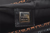 Authentic FENDI Vintage Nylon Leather Hand Tote Bag Black 2747K