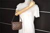 Authentic Louis Vuitton Damier Trousse Makeup Hand Bag Pouch N51982 LV 2748I