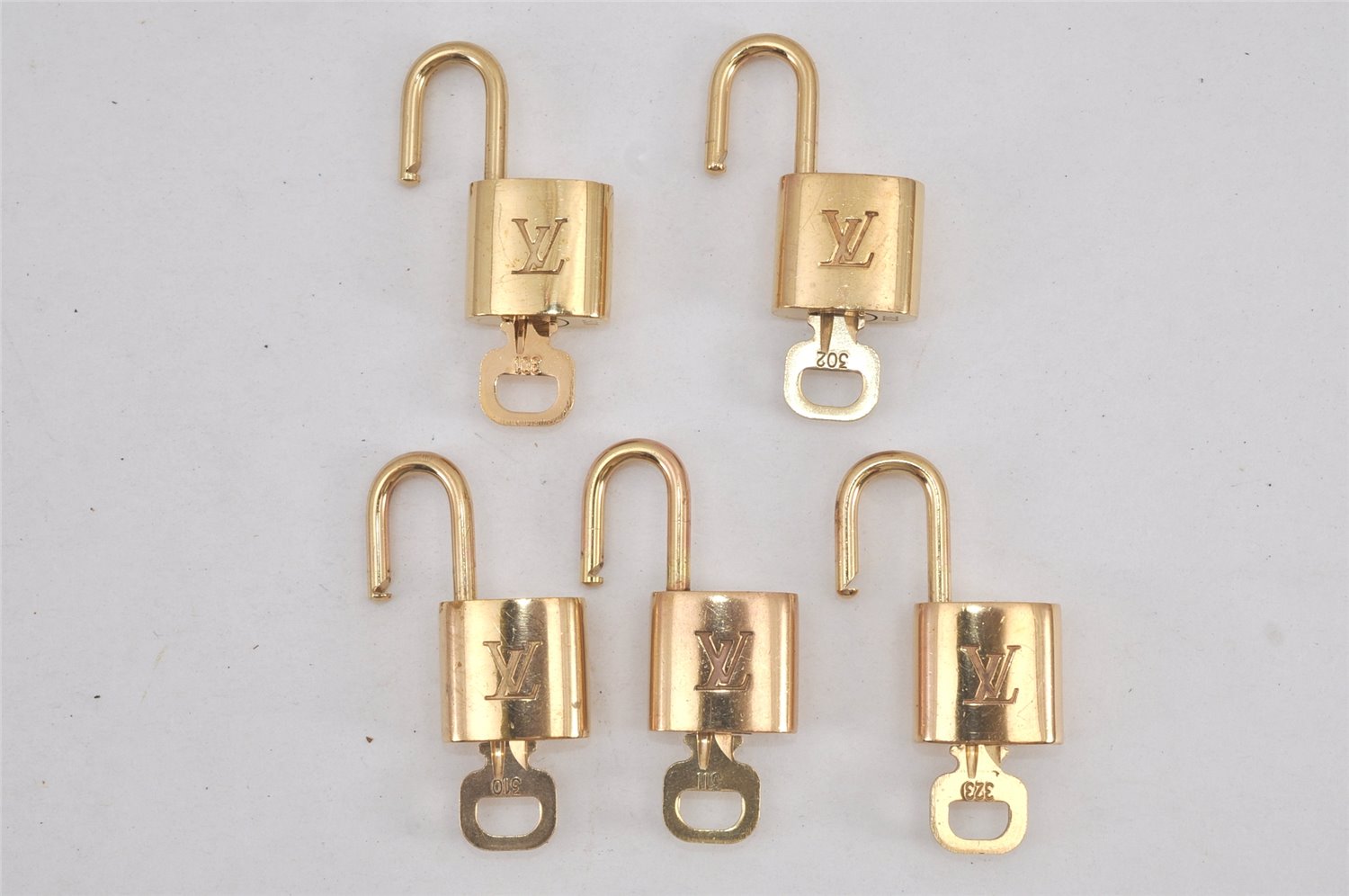 Authentic Louis Vuitton Padlock & Keys 10Set LV 2748L