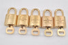 Authentic Louis Vuitton Padlock & Keys 10Set LV 2748L