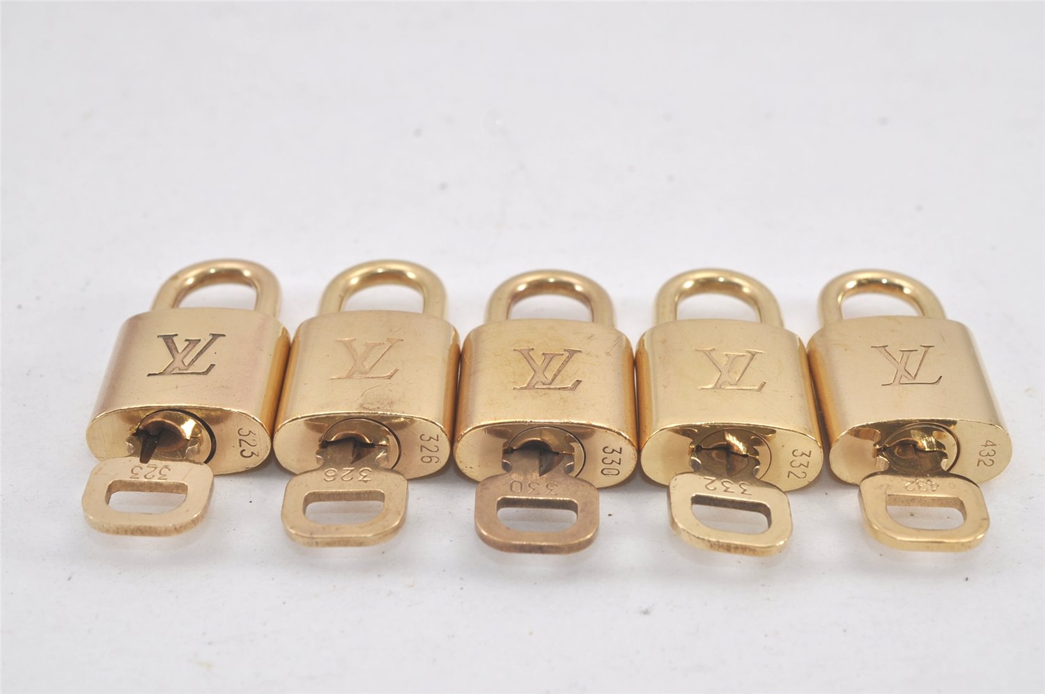 Authentic Louis Vuitton Padlock & Keys 10Set LV 2748L