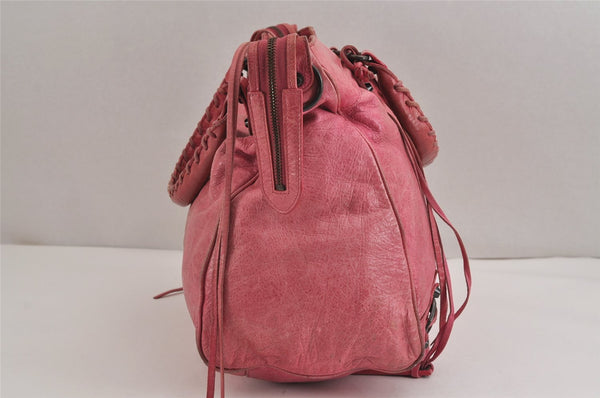 Authentic BALENCIAGA Classic Vero 2Way Hand Bag Leather 235216 Pink 2749J