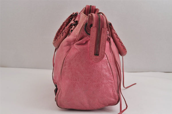 Authentic BALENCIAGA Classic Vero 2Way Hand Bag Leather 235216 Pink 2749J