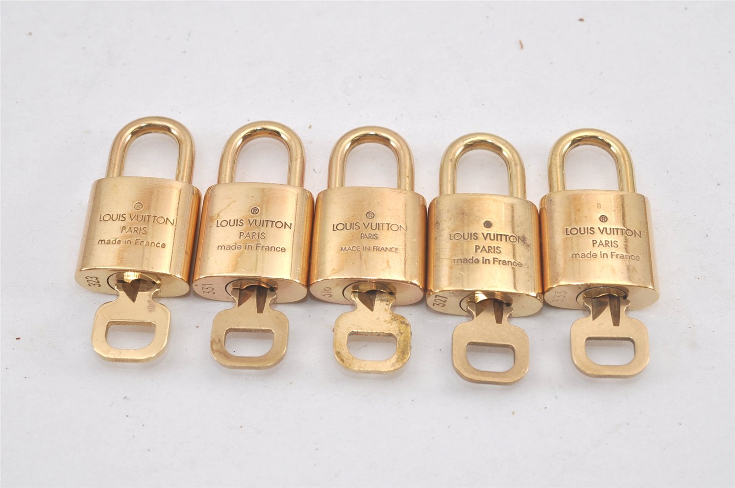 Authentic Louis Vuitton Padlock & Keys 10Set LV 2749L