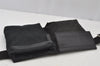 Authentic GUCCI Waist Body Bag Purse GG Canvas Leather 0181621 Black 2750J