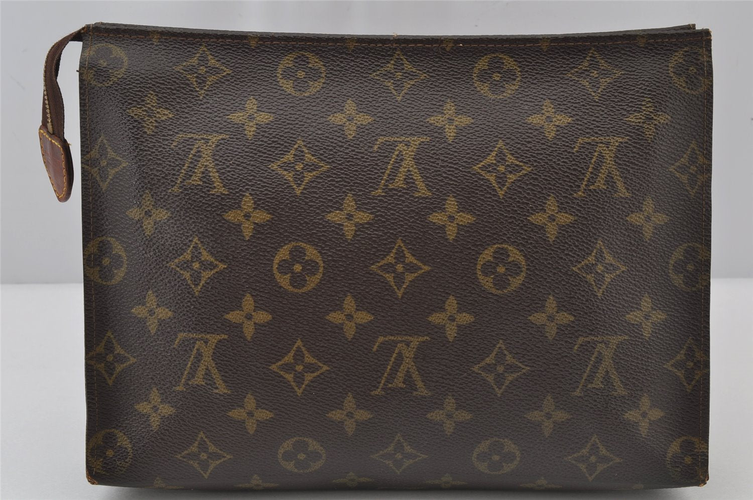 Auth Louis Vuitton Monogram Poche Toilette 26 Cosmetics Pouch Old Model LV 2751J