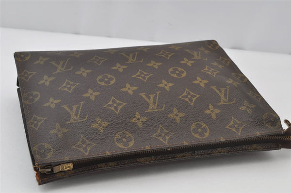 Auth Louis Vuitton Monogram Poche Toilette 26 Cosmetics Pouch Old Model LV 2751J