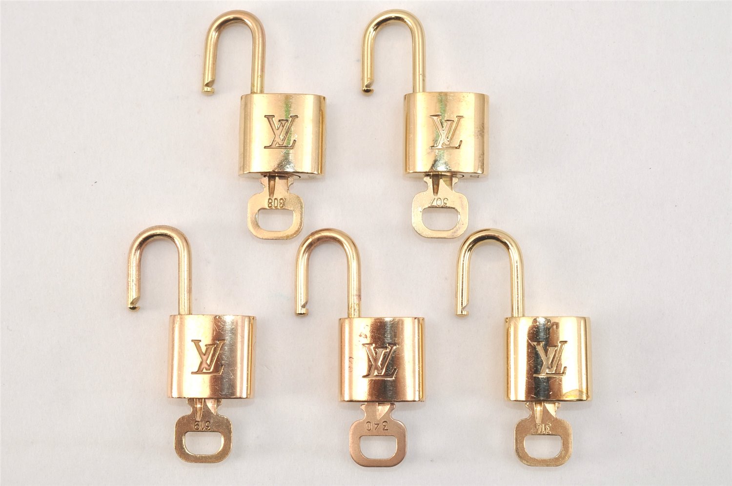 Authentic Louis Vuitton Padlock & Keys 10Set LV 2751L