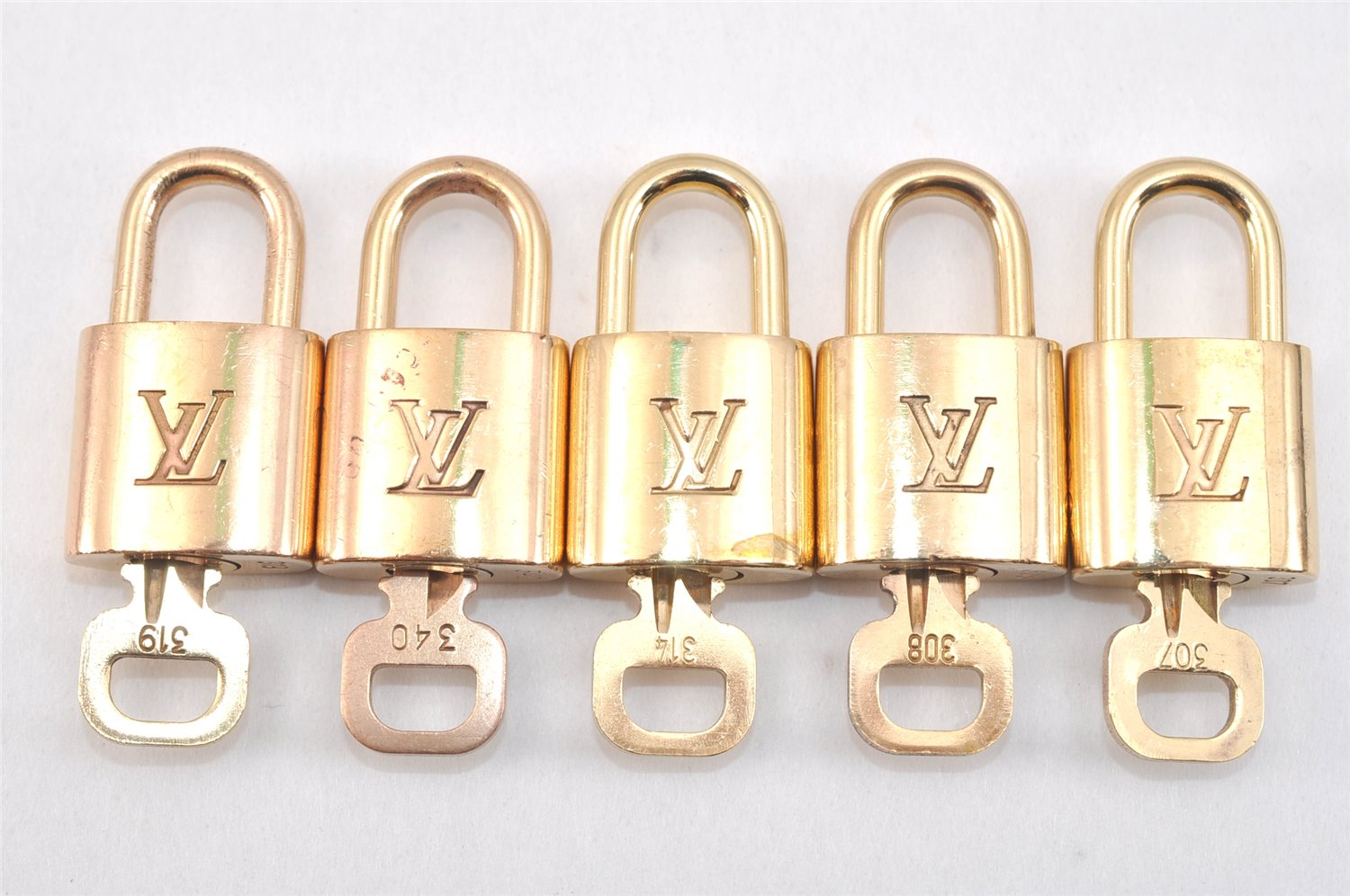 Authentic Louis Vuitton Padlock & Keys 10Set LV 2751L